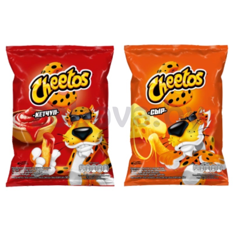 Палочки кукурузные Cheetos, кетчуп/сыр, 50 г