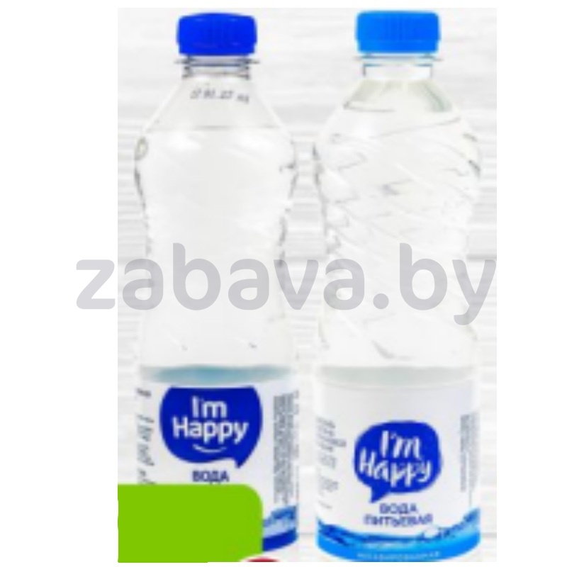 Вода минеральная I'm Happy, 1,5 л, газ. или негаз.