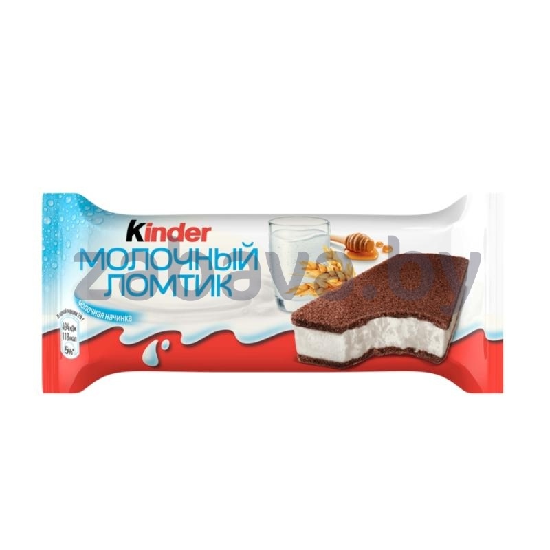 Пирожное Kinder, бисквитное, «Молочный ломтик», 28 г