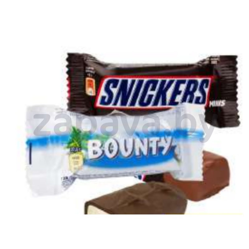 Конфеты Bounty Minis/Snickers Minis, 1 кг
