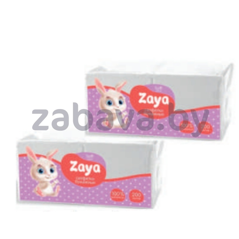 Салфетки бумажные Zaya, 200 шт.