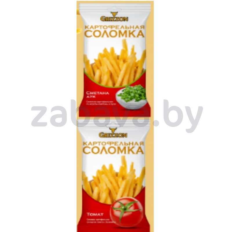 Соломка картоф. Grizzon, сметана-лук или томат, 80 г