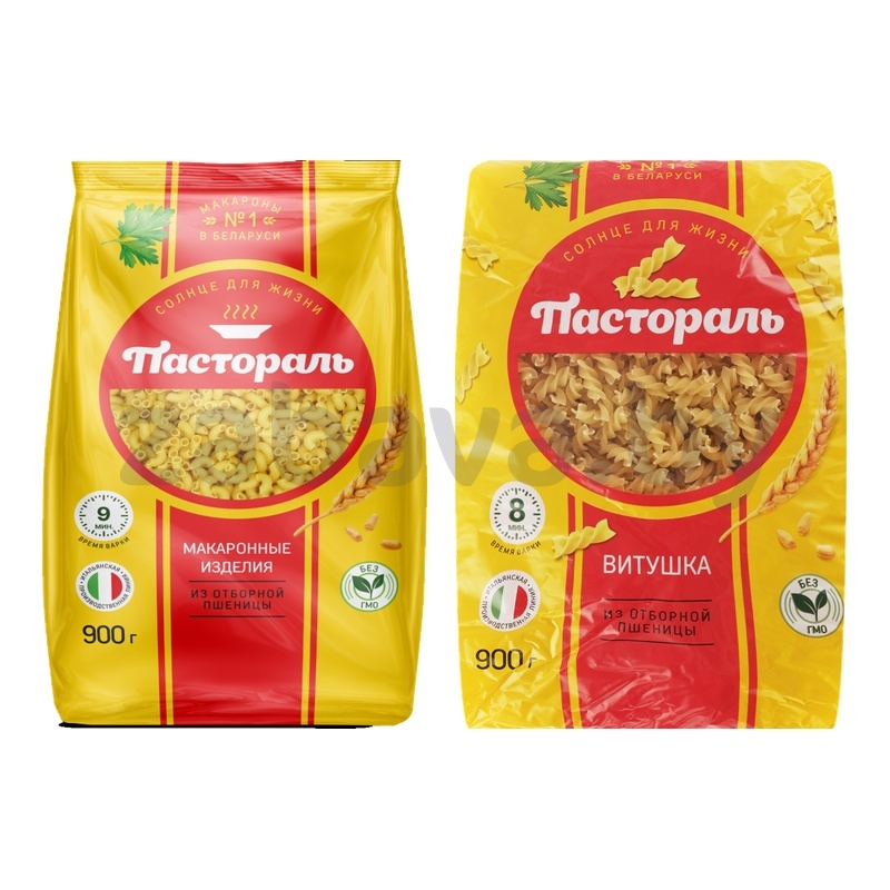 Макароны «Пастораль», рожки особые или витушки, 900 г