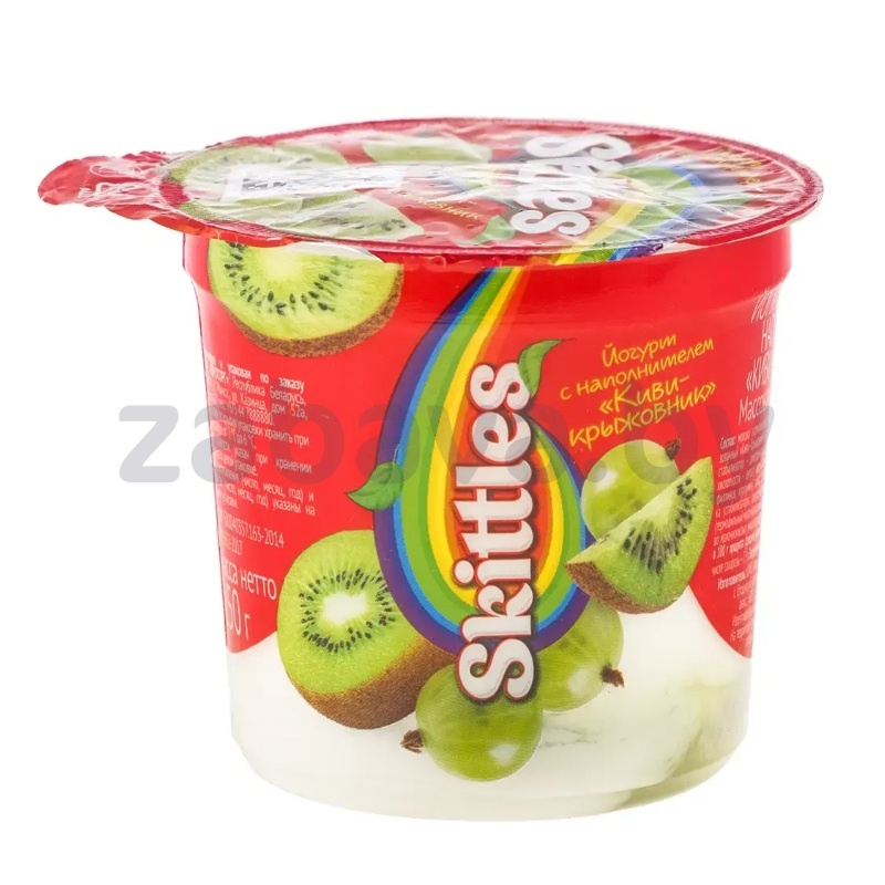 Йогурт Skittles, 150 г, киви-крыжовник
