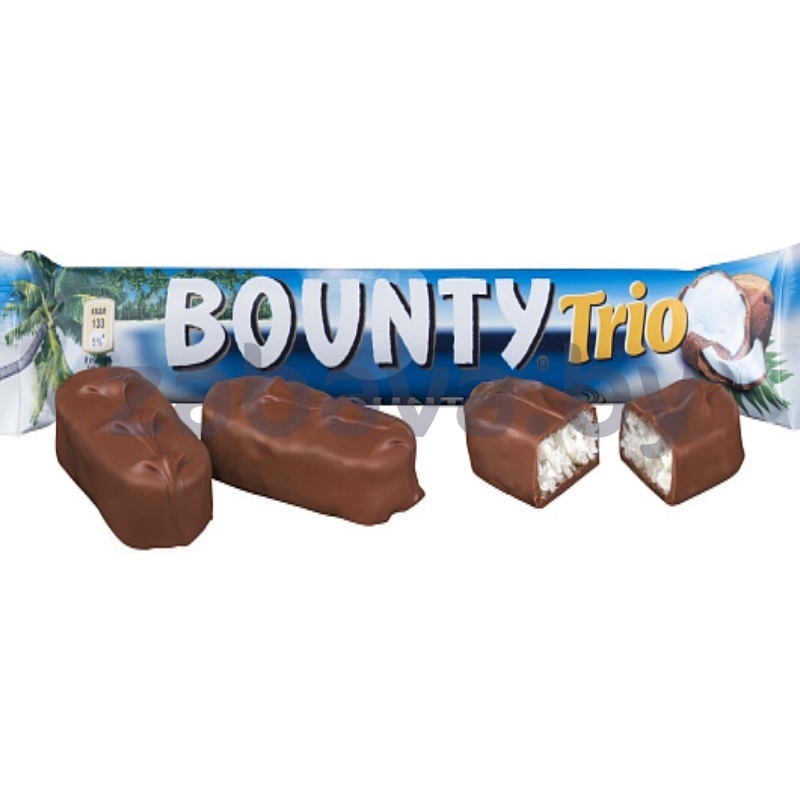 Батончик Bounty Trio, шоколадный, 82,5 г