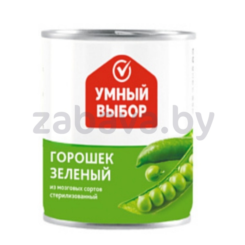 Горошек зеленый «Умный выбор», 400 г