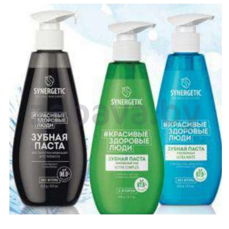 Зубная паста Synergetic, 240 г, в ассорт.