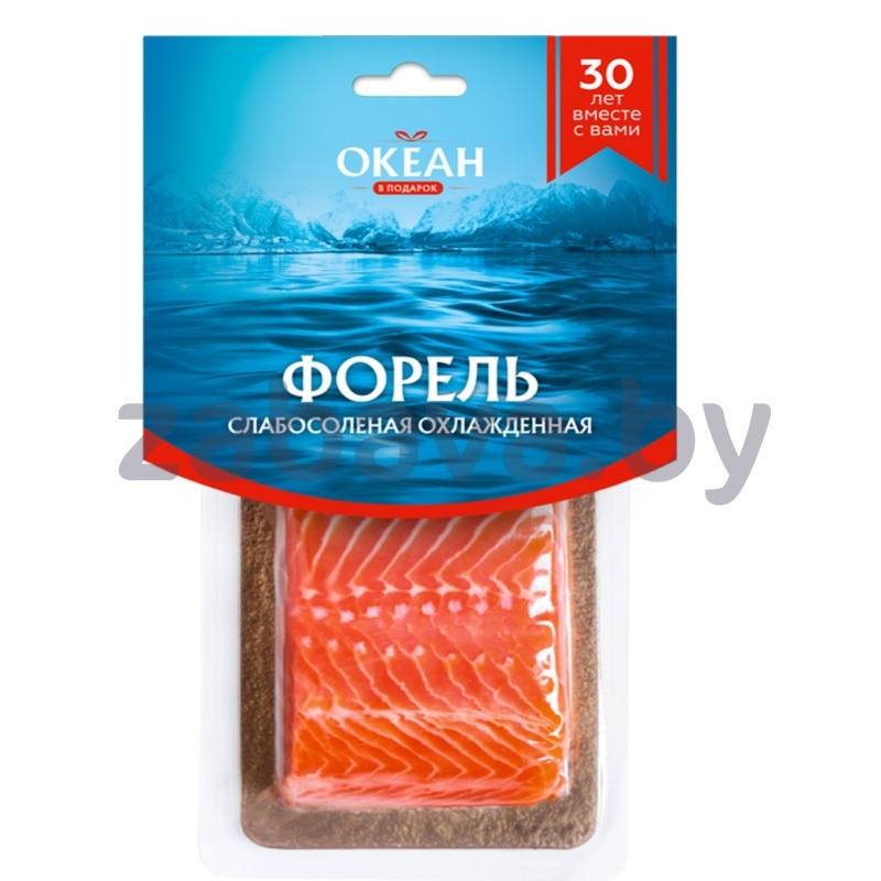 Форель «Океан в подарок», с/с, филе-кусок, с кожей, 300 г