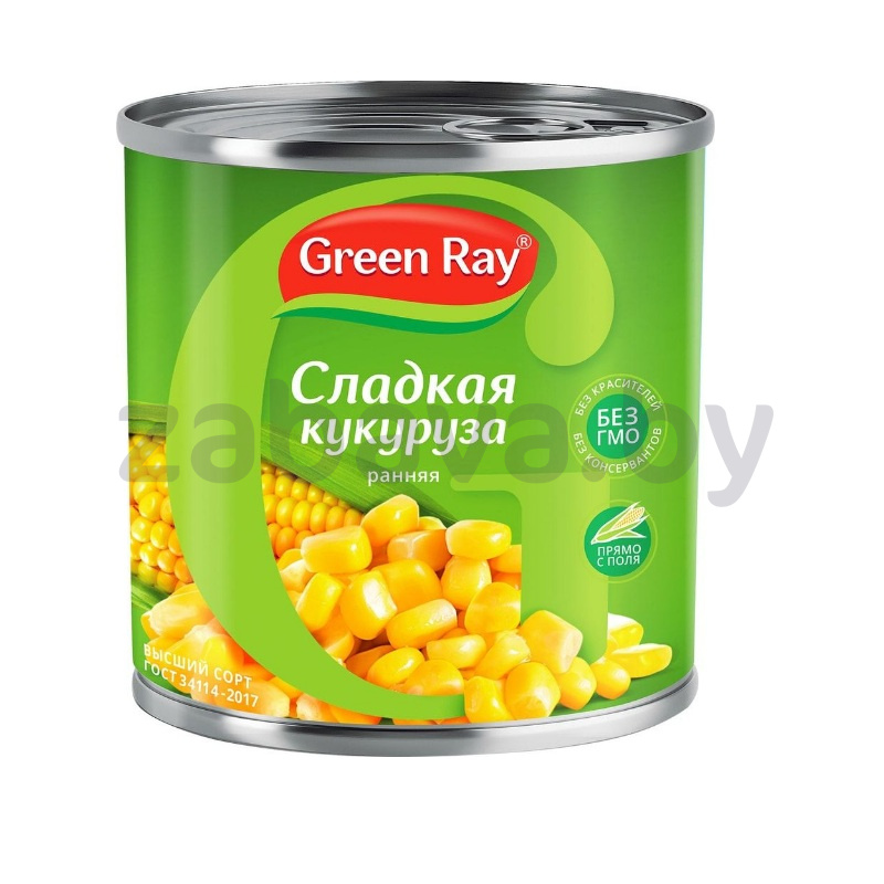 Кукуруза Green Ray, ранняя, 425 мл/340 г