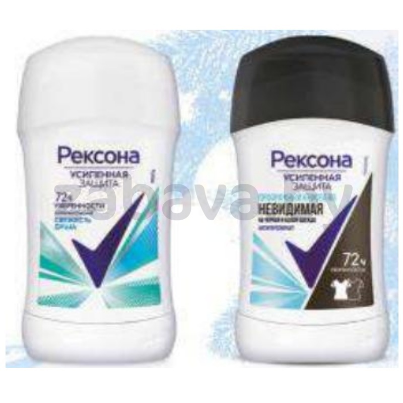 Антиперсперант-карандаш «Рексона», свеж. душа или прозр. кристалл, 40 мл