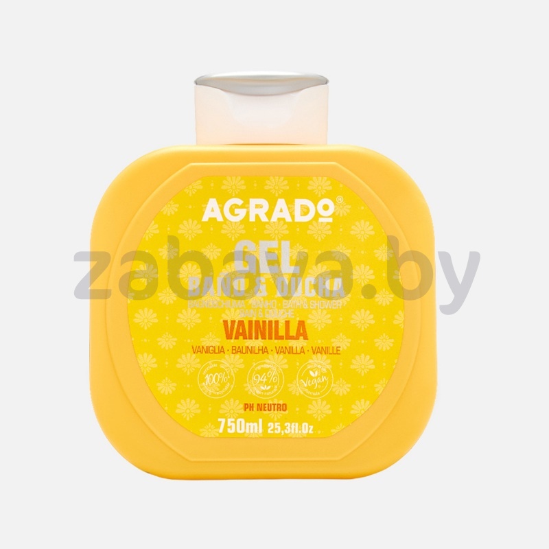 Гель д/ ванны и душа Agrado, 750 мл, в ассорт.