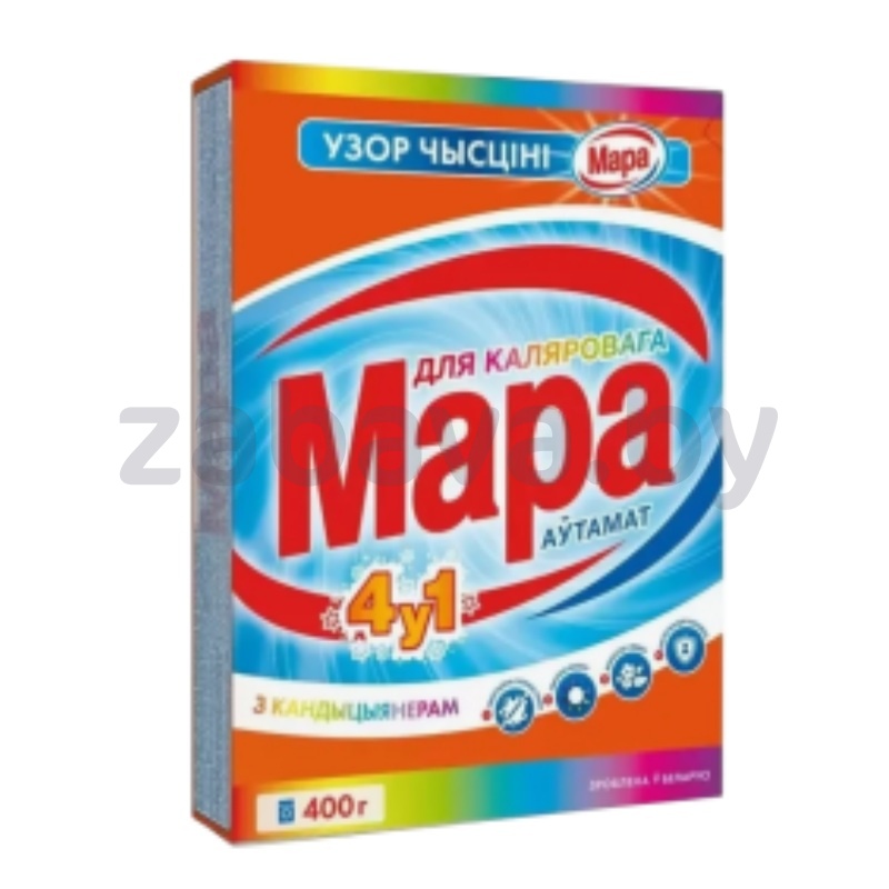 Порошок стиральный «Мара» д/цветного, 4 в 1 автомат, 400 г