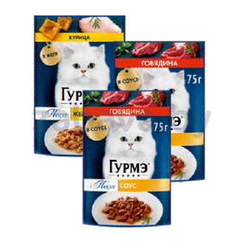 Корм «Гурмэ Перл» для кошек, в ассортименте, 75 г