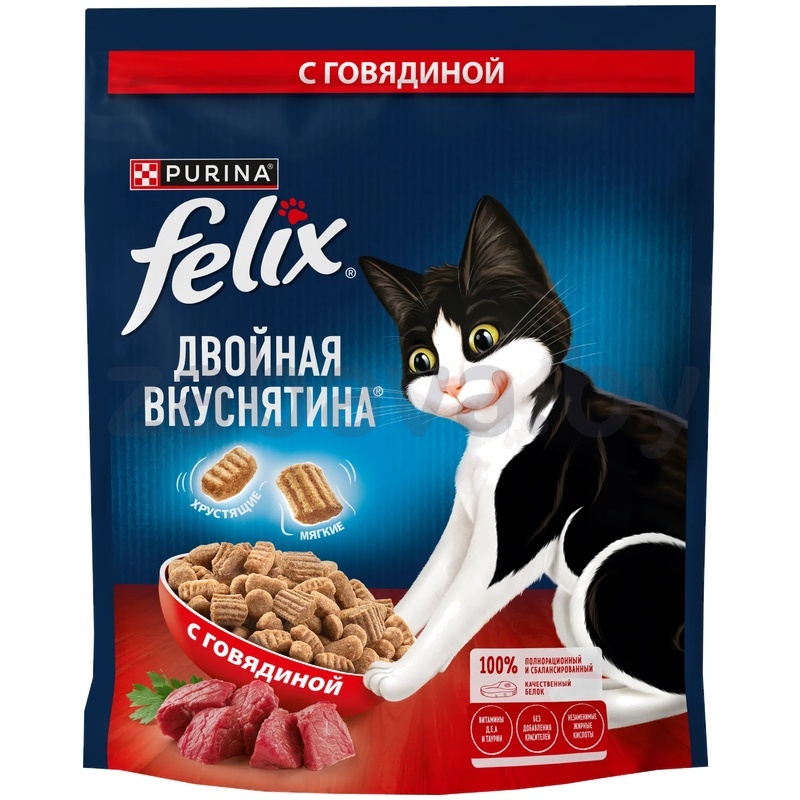 Корм для кошек Felix, 600 г, в ассорт.