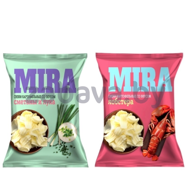Снеки картоф. Mira, 160 г, сметана-лук или лобстер