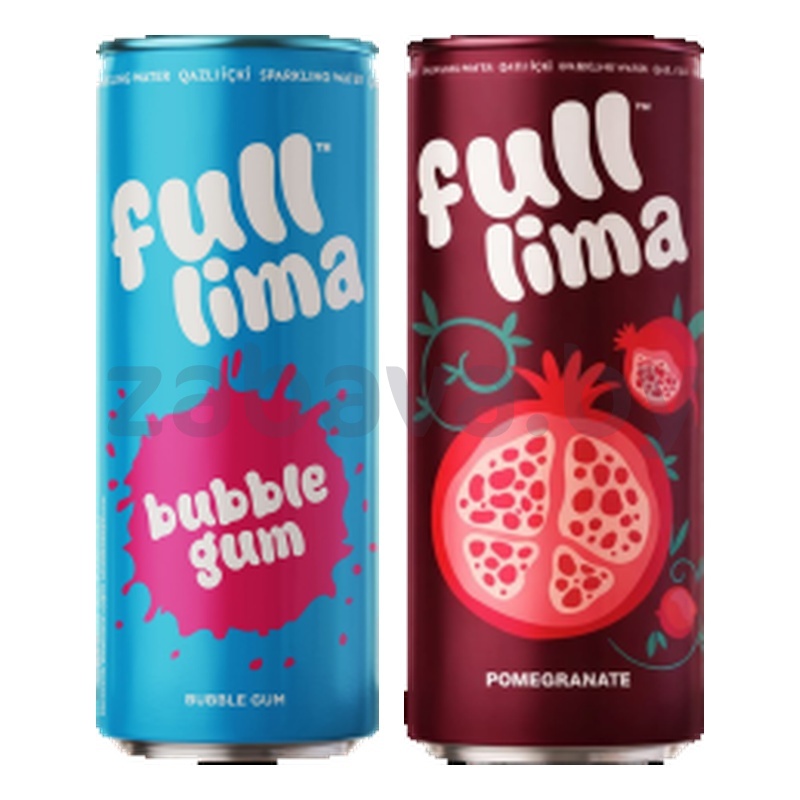 Напиток Full Lima гранат или Bubble Gum банан-клубника, газ., 0,25 л