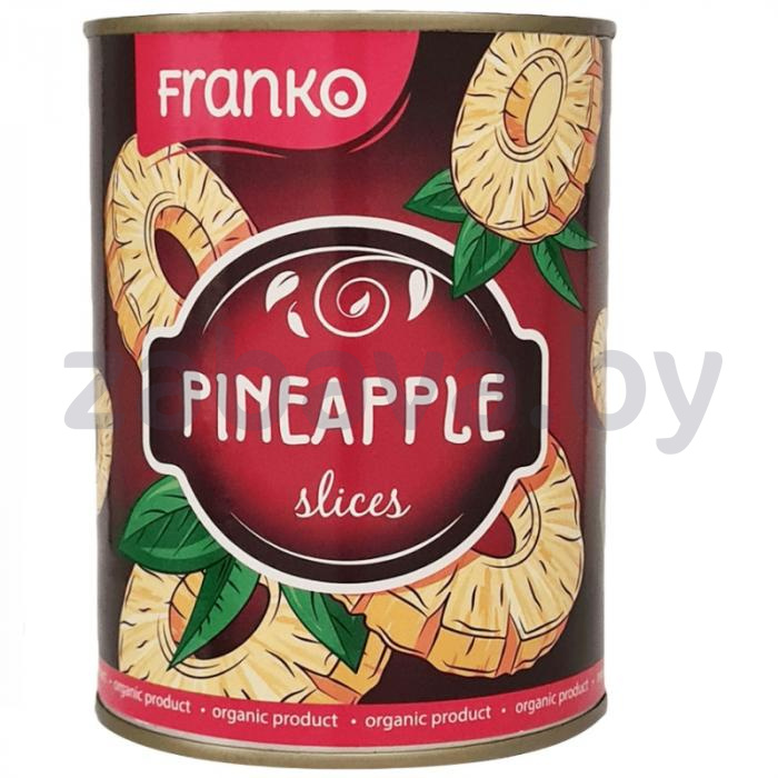 Ананасы Franko, кольца в сиропе, 565 г