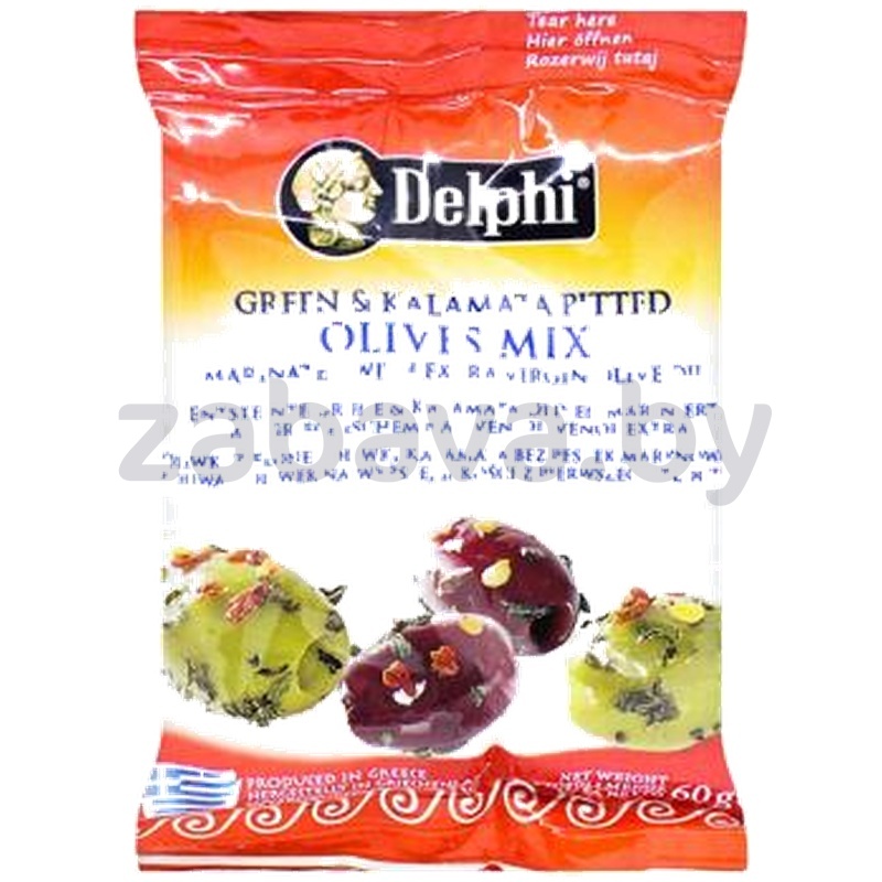 Оливки Delphi, микс, Греция, 60 г