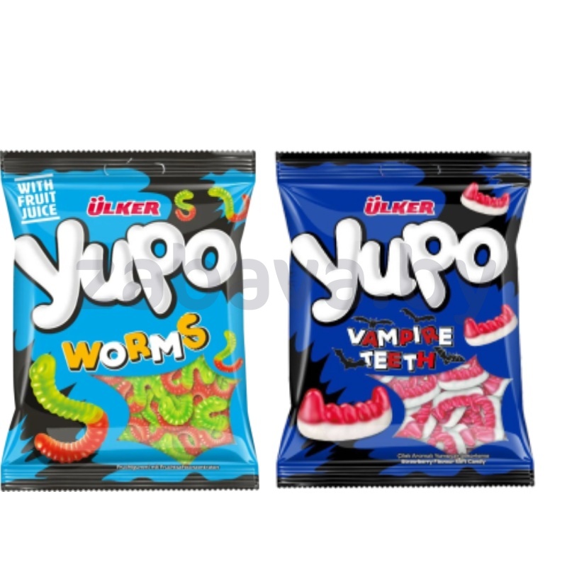 Конфеты Ulker Yupo Worms или Vampir Teeth, 80 г