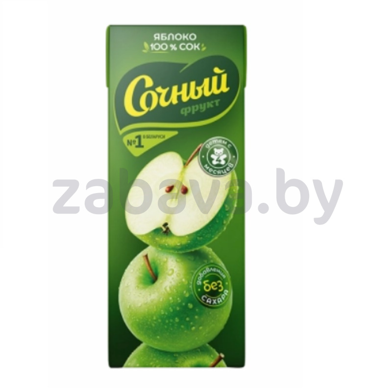 Сок «Сочный фрукт», яблочный, для детск. пит.,  200 г