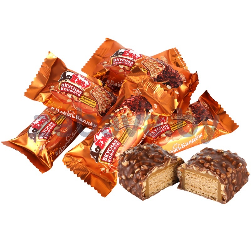 Конфеты Essen «ДаЁжь» с карамелью, арахисом и криспи, 1 кг