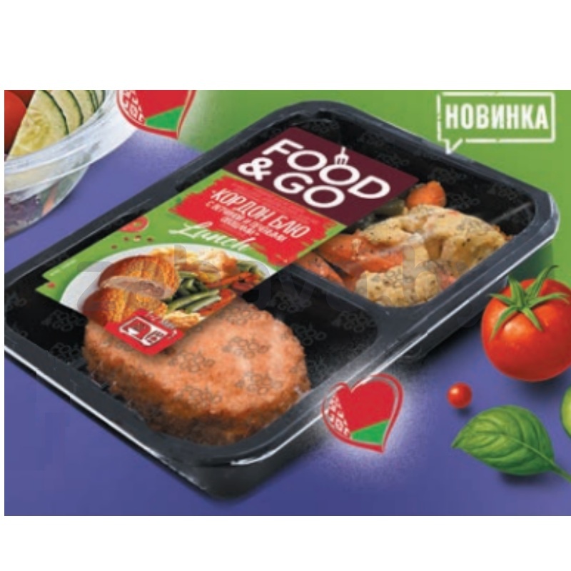 Кордон блю Food & Go, с ветчиной и овощами, 250 г