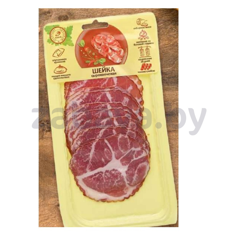 Продукт мясной из свинины «Шейка» с/к, 100 г