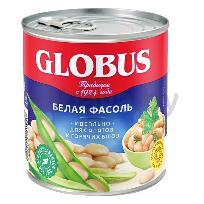 Фасоль белая Globus, натуральная, 400 г