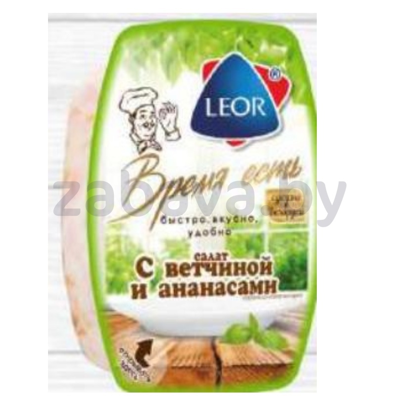 Салат Leor, с ветчиной и ананасами, 200 г