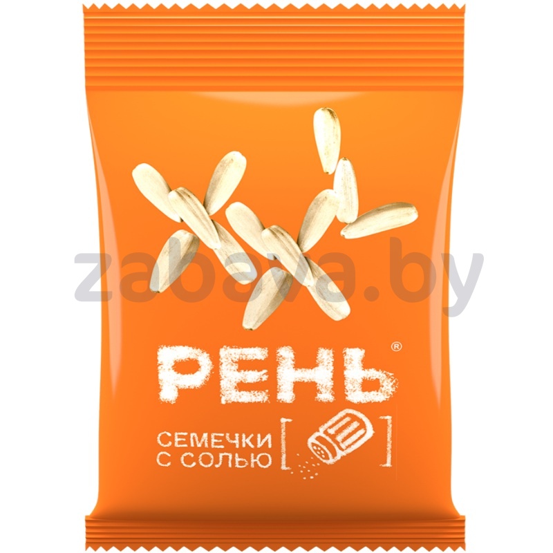 Семечки подсолнечника «Рень», белые, жар., с солью, 100 г