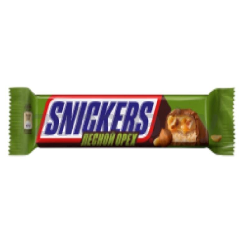 Батончик шоколадный Snickers с лесным орехом, 81 г