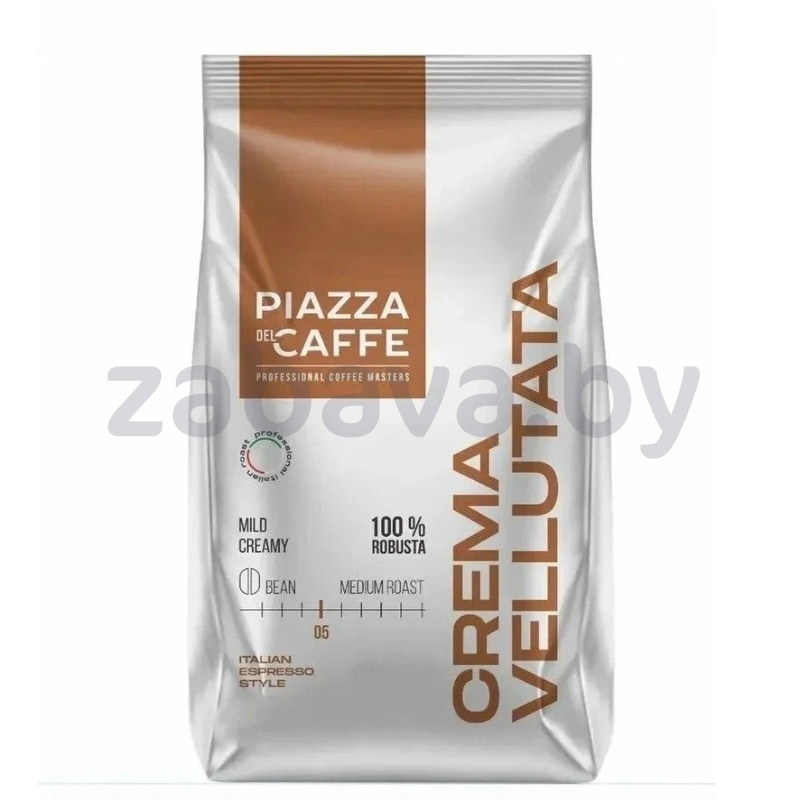 Кофе Piazza del Caffe Crema Vellutata, зерновой, 900 г