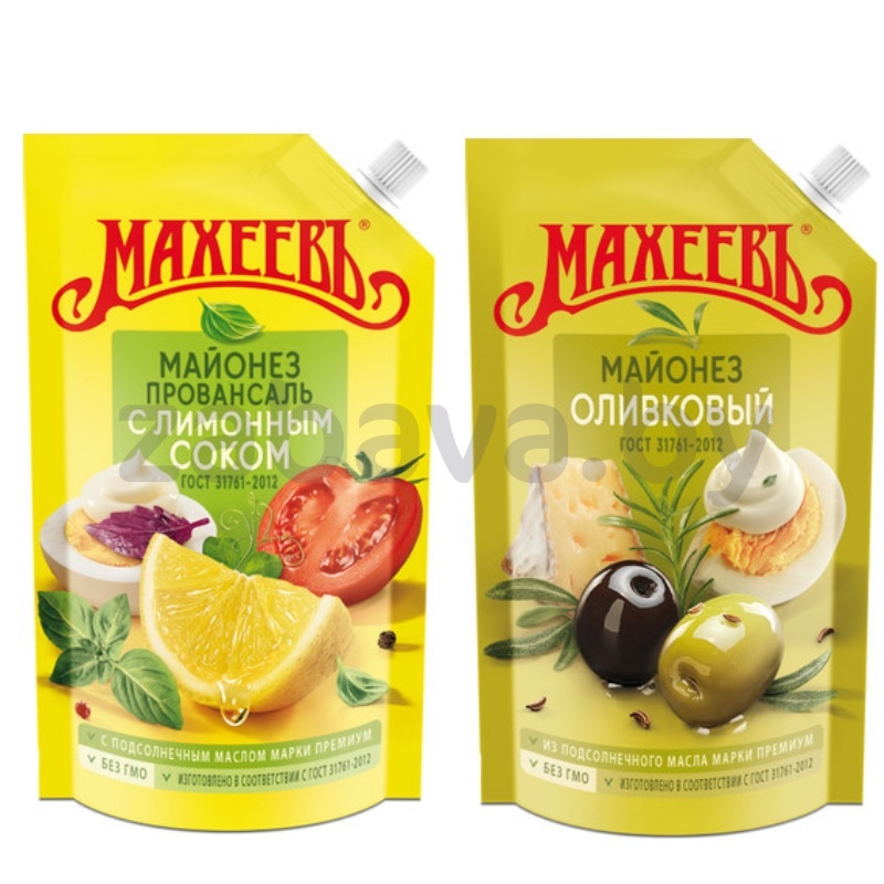 Майонез «Махеевъ», оливков. или с лим. соком, 67%, 380 г