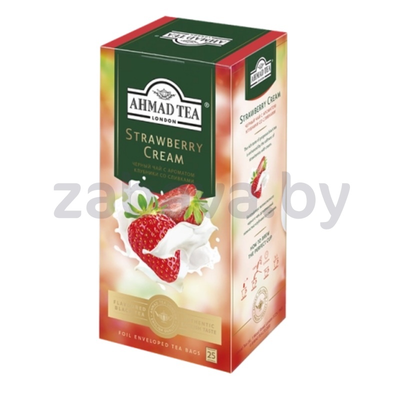 Чай Ahmad Strawberry Cream, 25 пак.