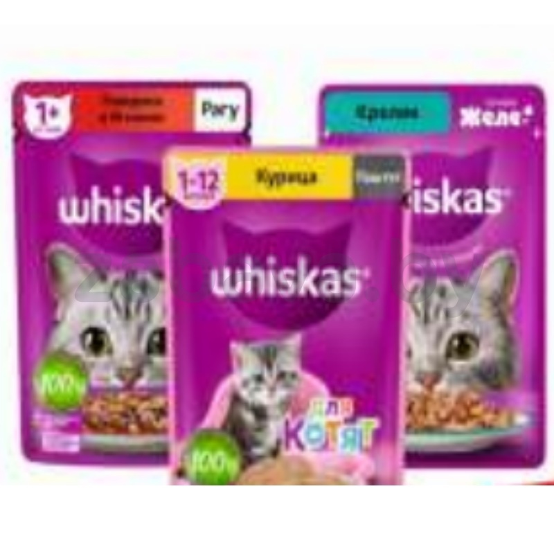 Корм для кошек Whiskas, 75 г, в ассорт.
