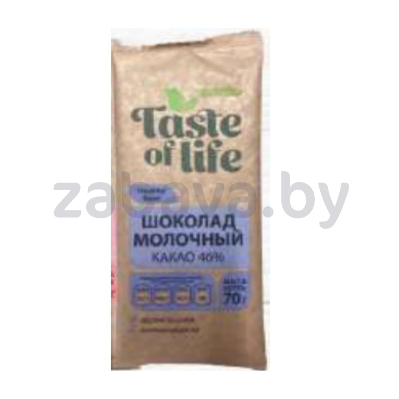Шоколад Taste of Life, на меду, горьк./молочн., 70 г, в ассорт.