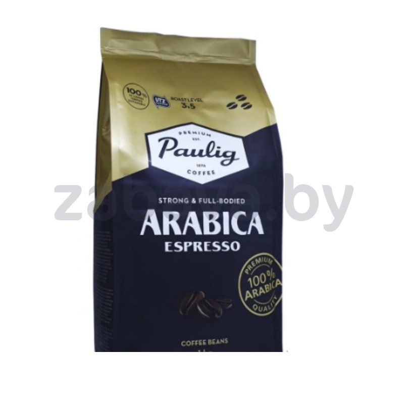 Кофе Paulig Espresso Arabica, в зерне, 1 кг