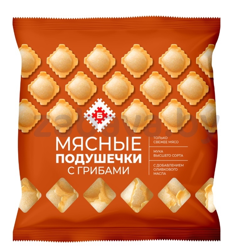 Пельмени «Мясные подушечки» с грибами, 430 г, «Брестский» МК