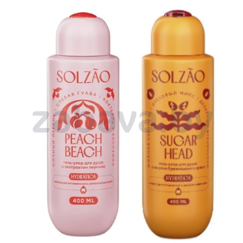 Гель для душа Solzao, 400 мл, в ассорт.