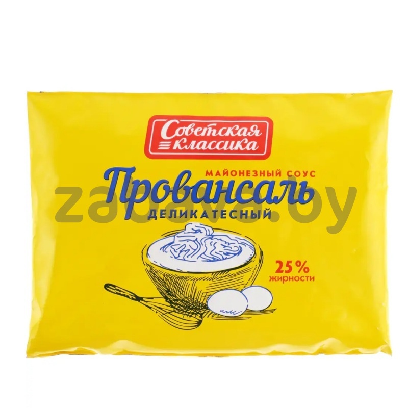 Соус майонезн. «Советская классика», провансаль деликатесн., 25%, 180 мл