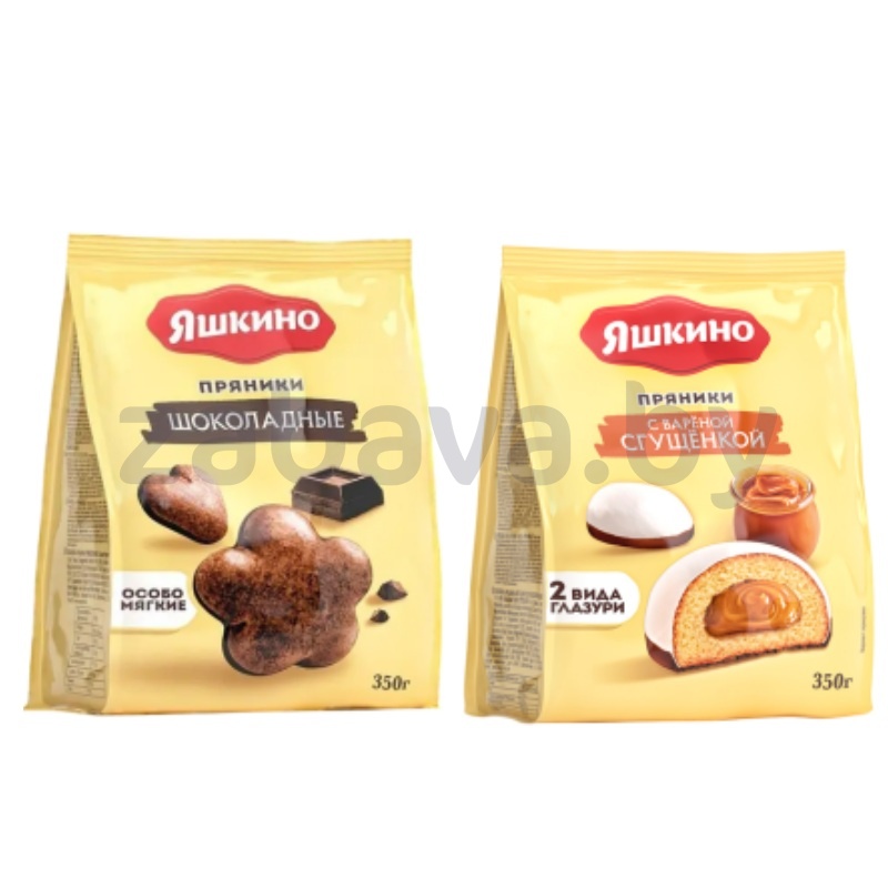 Пряники «Яшкино», шоколадные или вар. сгущ., 350 г