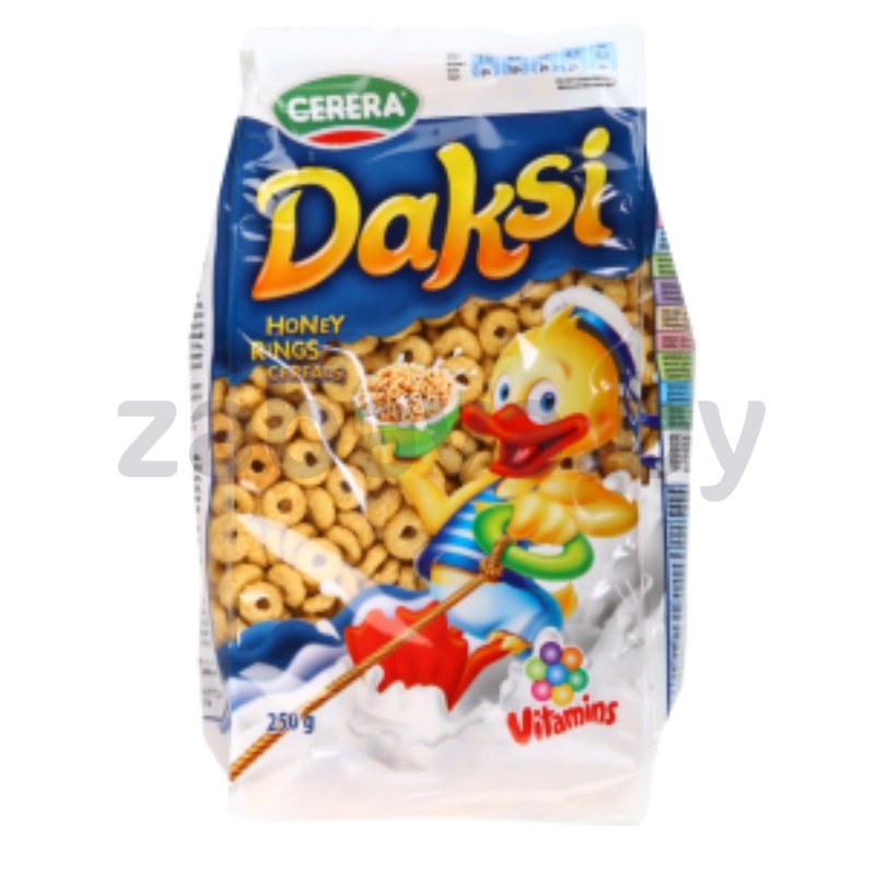 Готовый завтрак Daksi, медов. колечки, 250 г