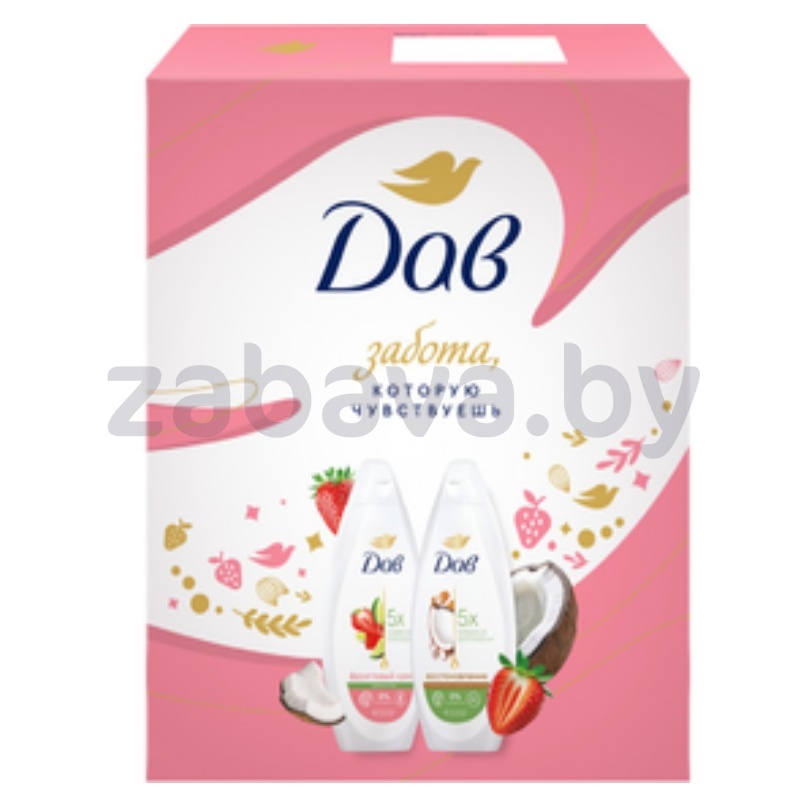 Набор подарочный «Дав», фруктов. наслажд., гель для душа, 2 шт.