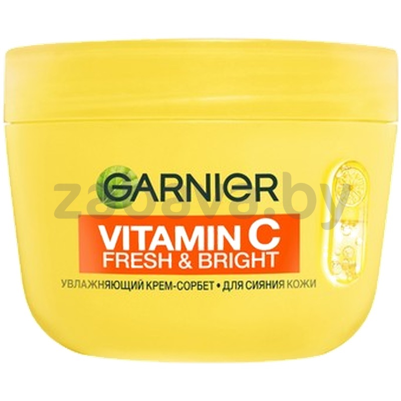 Крем-сорбет д/лица Garnier, Vitamin C Fresh & Bright, д/сияния кожи, 85 мл