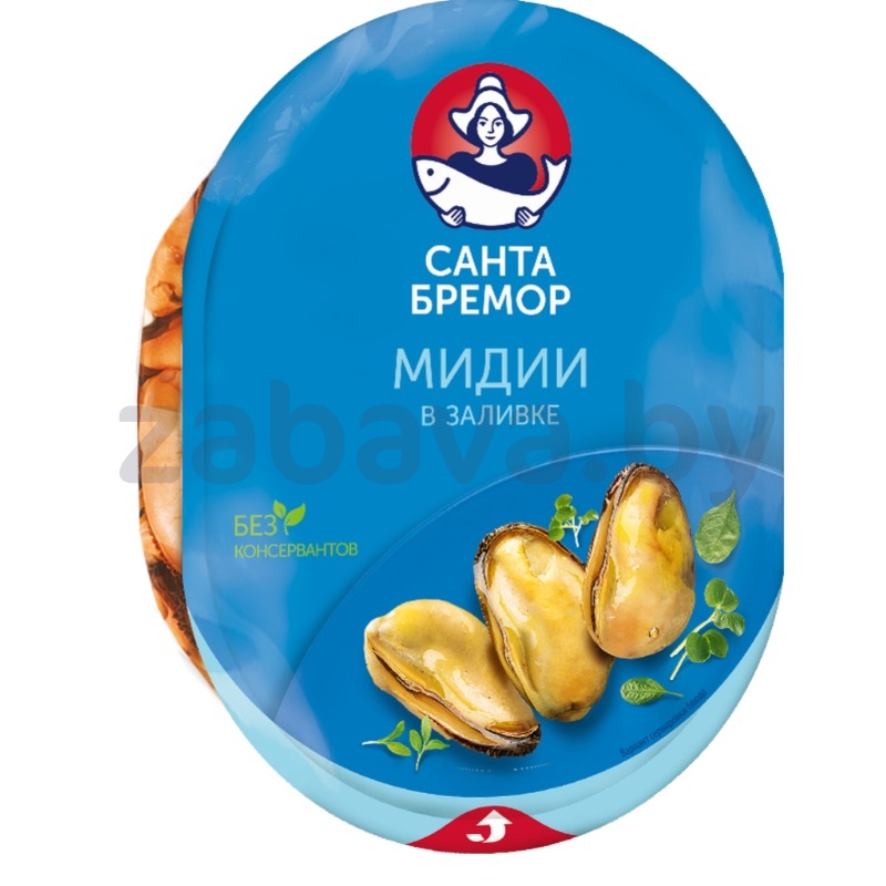 Мясо мидии чилийской в заливке «Санта Бремор», 180 г