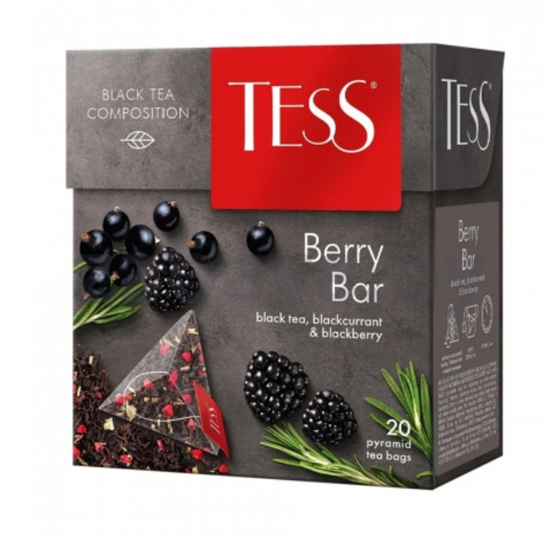 Чай Tess, Berry Bar, 20 пакетиков