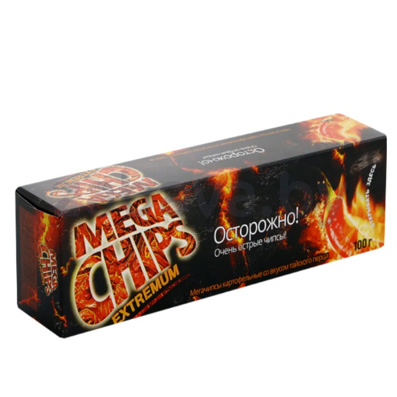 Чипсы картофельные Mega Chips, 100 г, тайский перец