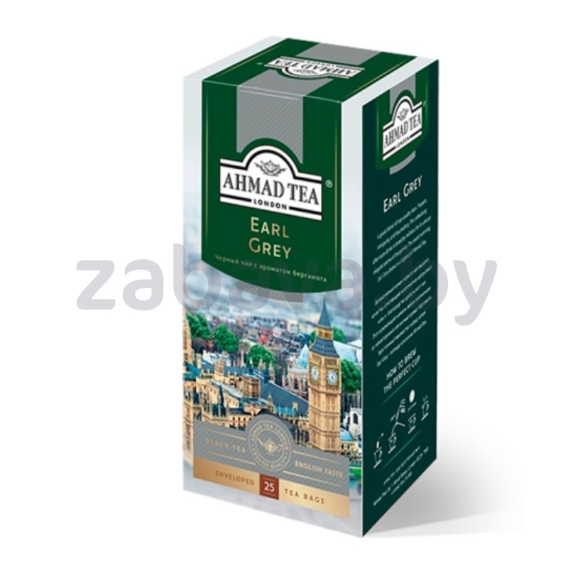 Чай Ahmad, Earl Grey с аром. бергамота, 25 пак.