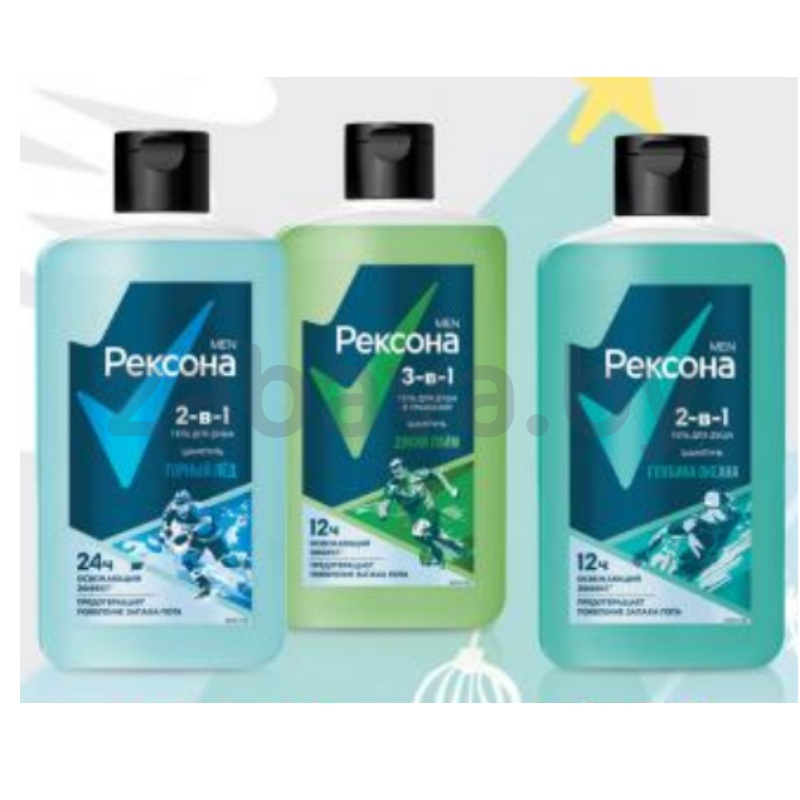 Шампунь-гель для душа «Рексона», 2в1, 490 мл