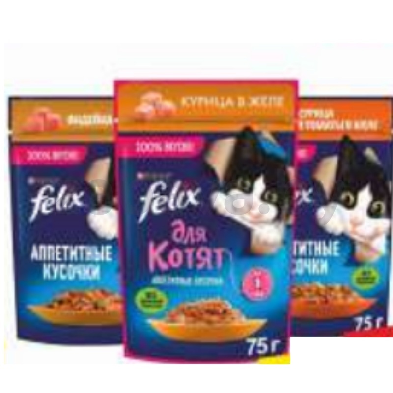 Корм Felix, 75 г, в ассорт.